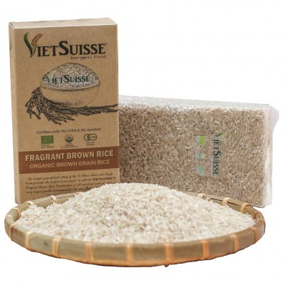 Gạo lứt hữu cơ Vietsuisse 1kg